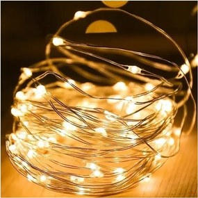 Świąteczny łańcuch świetlny 20 diod LED, ciepła biel