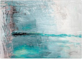 Obraz na szkle - Abstrakcyjny obraz olejny (70x50 cm)