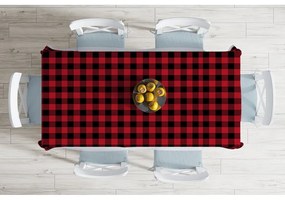 Obrus z domieszką bawełny Minimalist Cushion Covers Tartan, 140x180 cm