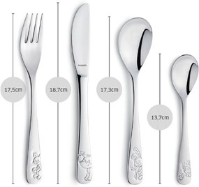 Amefa 4-częściowy zestaw sztućców dla dzieci Forest Friends