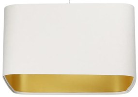 Lampa wisząca KWADRO SUE 40w20 biała/złota BPS KONCEPT