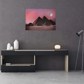 Obraz na szkle - Piramidy w Gizie, Egipt (70x50 cm)