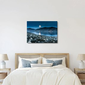 Obraz nocnego krajobrazu, Islandia (70x50 cm)