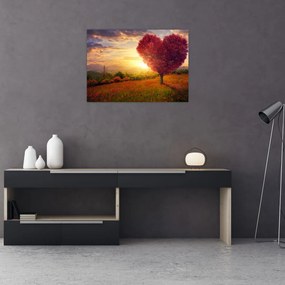 Obraz drzewa w kształcie serca (70x50 cm)