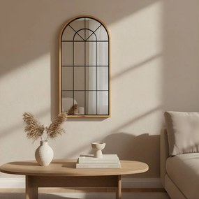 Duże, dekoracyjne lustro wiszące ARCUS, 110 x 56 cm
