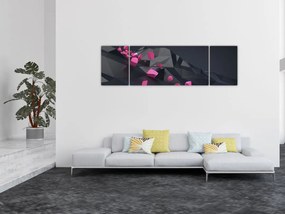 Obraz abstrakcji 3D (170x50 cm)