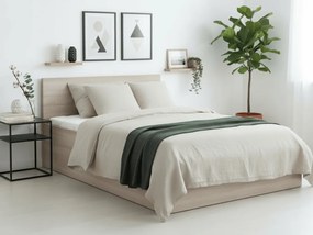 Łóżko SOFIA 120 x 200 cm, dąb sonoma Stelaż: Ze stelażem listwowym rolowanym elastycznym, Materac: Materac Coco Maxi 20 cm