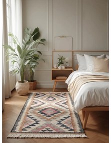 Szary chodnik z juty tkany ręcznie 80x200 cm Roya Parsa – Elle Decoration