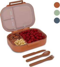 Klarstein Plastikowe pudełko na przekąski Bunko z 3 przegródkami