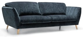 Niebieska aksamitna sofa 227 cm Stella – Sits