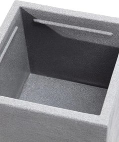 Osłona donicy Cubus Grey 29 x 29 x 40 cm