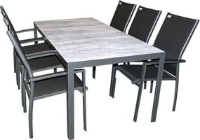 Doppler BERGAMO EXPERT - aluminiowy zestaw wypoczynkowy 6+1