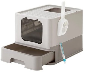 Składana toaleta dla kotów z wysuwaną tacą Feandrea