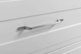 Szafka podumywalkowa w stylu klasycznym, biała, 160 (2 x 80) x 57 x 46 cm