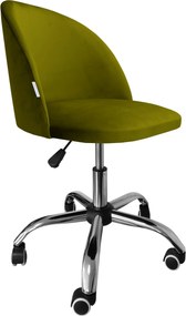 Fotel obrotowy COLIN krzesło biurowe fotel ergonomiczny do biurka : Kolor Stelaża - Chrom, Kolor tkaniny - VELVET - BL75, Typ siedziska - Siedzisko obrotowe 360°, Typ tkaniny - Velvet