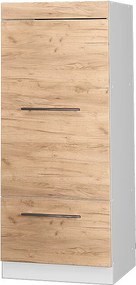 Szafka do mikrofalówki złoty dąb energetyczny 60x58.1x153.6 fame-line