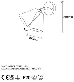Kinkiet w kolorze złota ø 10 cm Evander – Opviq lights
