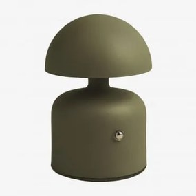 Bezprzewodowa Lampa Stołowa Led Nantali Iron Intensywny Verde Olive - Sklum