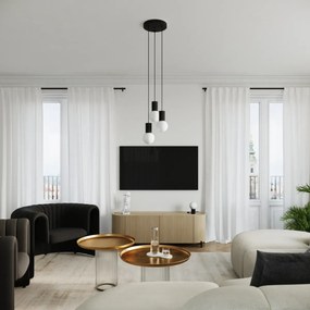 Lampa biurkowa HALO czarna ryflowana SOLLUX  LIGHTING