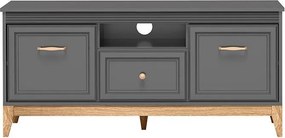 Szafka RTV SUOLO - Szary / 135,5 cm