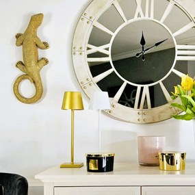 Zegar ścienny, lustrzany cyferblat ,średnica 80cm