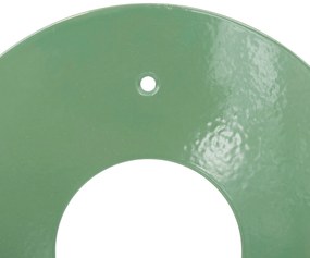 Wieszak na ubrania na ścianę falowany CALLISTA, militarna zieleń, 50 cm