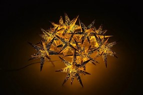 Łańcuch świetlny LED, 10 diod LED, gwiazdy, 12 cm