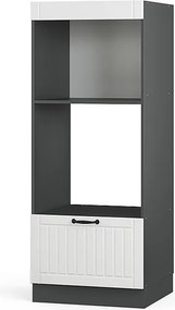 Szafka do mikrofalówki biały domek wiejski 60x58.1x153.6 fame-line