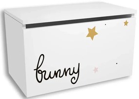 Biała skrzynia na zabawki A1-G55