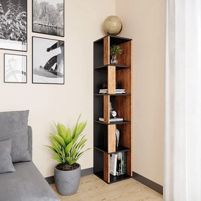 Półka narożna złoty dąb energetyczny 33.3x33.3x162.2 lio