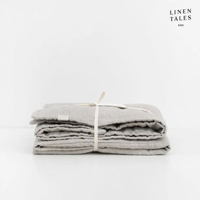 Beżowy lniany koc dziecięcy 140x200 cm – Linen Tales