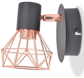 Miedziane kinkiety LED 2 sztuki loft W1-G72