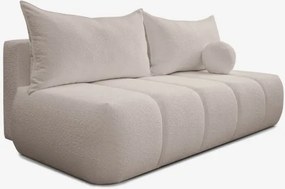 Sofa z Funkcją Spania SARIA Beżowa Boucle Nowoczesna
