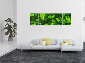 Obraz - Detal liścia (170x50 cm)