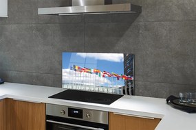 Szklany Panel Kilka Flag Państwowych