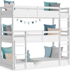 Łóżko dziecięce 90x200 cm białe