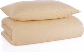 Pościel bawełniana Color beżowy 140 x 200 cm, 70 x 90 cm