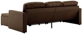 Rozkładana sofa kanapa modułowa brązowa - Odi 4Q