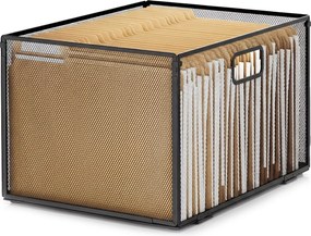 Organizer na biurko - koszyk metalowy szeroki