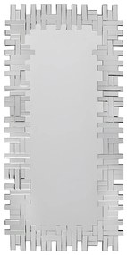 Lustro ścienne LOLA 120 × 2 × 57 cm – stal nierdzewna i MDF – kolor srebrny