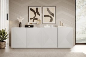 Komoda Asha 200 cm - biały mat