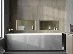 Mexen X-Wall-R półka wnękowa z kołnierzem 60 x 30 cm, złota szczotkowana - 1950603010