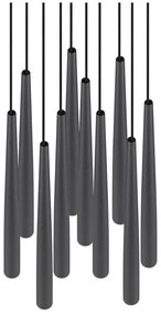 Czarna lampa wisząca LED ø 30 cm Cala – Trio Select