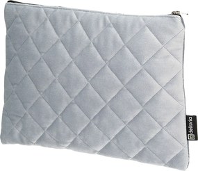 Etui na tablet Velvet kolor szary tkanina połyskliwa, welwetowa