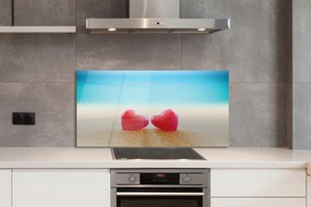 Szklany Panel Serca i Morskie Fale