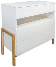 Biała komoda dziecięca mat S6-R52