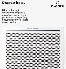 Klarstein Hot Spot Slimcurve Double Wave Grzejnik typu 2 w 1