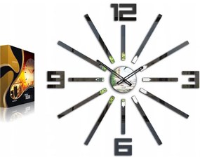 Zegar ścienny naklejany duży nowoczesny akrylowy na ścianę do kuchni salonu