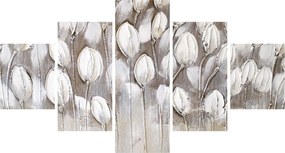 Obraz - Ułożone tulipany (125x70 cm)