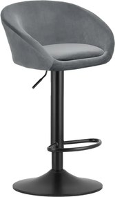 Szary hoker aksamitny T2-L30